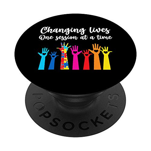 Behavior Analyst Gift for ABA Therapist Technician RBT BCBA PopSockets PopGrip- Swappable Grip for Phones  and  Tablets