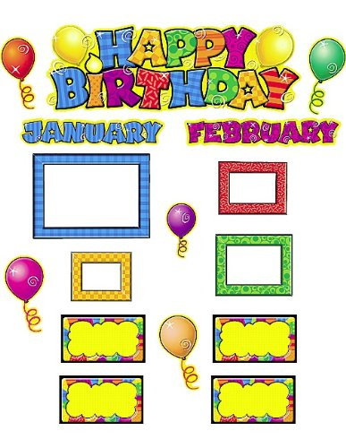 Teacher Created Resources Happy Birthday Mini Bulletin Board, Multi Color (4868)