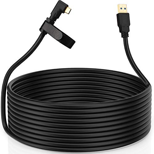 Link Cable for Oculus Quest- Charger Cable for Vr Quest 2- Compatible Pc High-Speed Transfer Fast Charging USB 3.0 to Type C for Oculus Quest 2 Headset and Gaming Pc -16ft 5m-