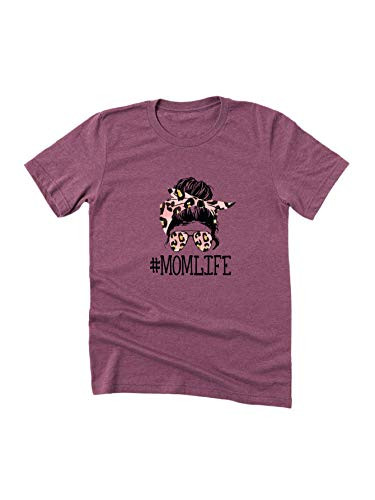 Floerns Women's Plus Size Letter Graphic Print Short Sleeve T Shirt Tee Tops Mauve Purple 0XL