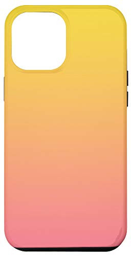 iPhone 12 Pro Max Pink Yellow Orange Gradient Ombre Aesthetic Pastel Color Case