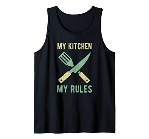 MY KITCHEN MY RULES HOME COOK BAKER KITCHEN TOOLS Tank Top