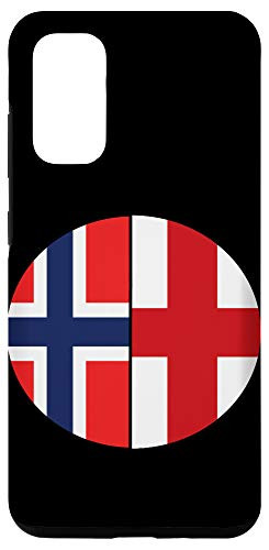 Galaxy S20 Norway and England Dual Flag Pie Chart Design Case