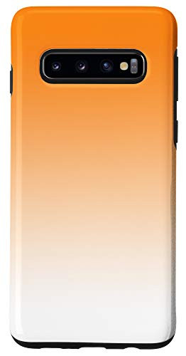 Galaxy S10 Ombre Bright Orange Yellow Pattern AEJ028 Case