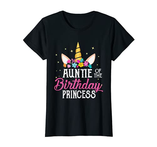 Auntie Of The Birthday Princess Mother Girl Unicorn Bday T-Shirt Auntie Of The Birthday Princess Mother Girl Unicorn Bday T-Shirt