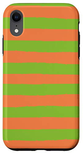 iPhone XR Modern Stripes Yellow Green  and  Orange AEW633 Case