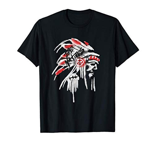 Native American Feather Headdress design Native Indian flute T-Shirt Native American Feather Headdress design Native Indian flute T-Shirt