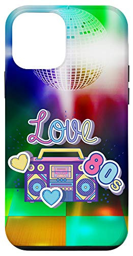 iPhone 12 mini Love 80s Retro Eighties Radio Old Music Player Boombox Gift Case