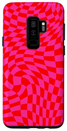 Galaxy S9Plus Crazy Trippy Checkers Checkerboard Trendy Psychedelic Phone Case
