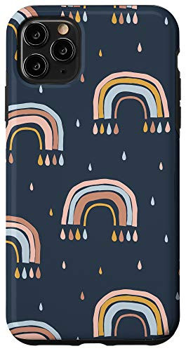iPhone 11 Pro Max Rainbows Teal Blue Cyan Orange Red Yellow Pattern AEP094 Case