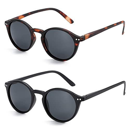 ZENOTTIC Polarized Sunglasses for Women Men- Retro Shades Round | Square Frame UV Protection 2 Pack ZENOTTIC Polarized Sunglasses for Women Men- Retro Shades Round | Square Frame UV Protection 2 Pack