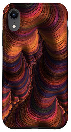 iPhone XR Yellow Orange Red Blue Pink Pattern AEH222 Case