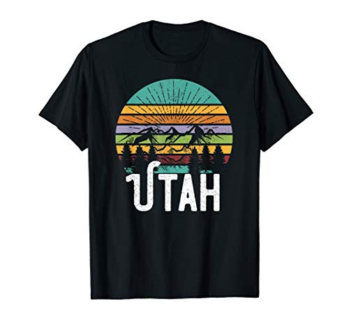 UTAH Vintage T-Shirt Mountain 70's 80's Style Retro Shirt T-Shirt