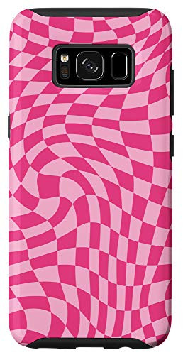 Galaxy S8 Crazy Trippy Checkers Checkerboard Trendy Psychedelic Phone Case