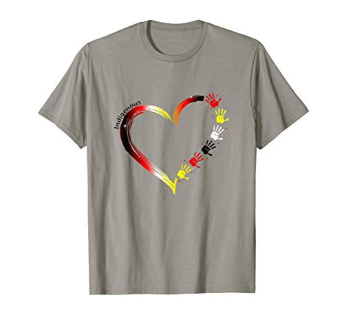 Native American Strong Indigenous Woman Heart T-Shirt