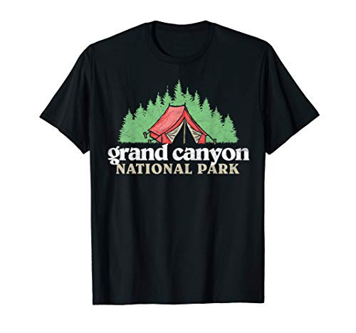 Grand Canyon National Park Retro Tent Camping T-Shirt