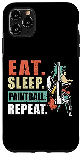 iPhone 11 Pro Max Paintballing Paintball Lover Eat Sleep Paintball Repeat Case