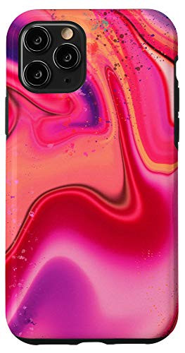 iPhone 11 Pro Pink Yellow Orange Red Purple Blue Pattern AEH042 Case