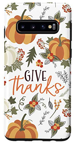 Galaxy S10 Thanksgiving Pumpkin Fall Autumn Orange Green White LBP0017 Case