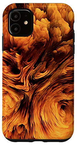 iPhone 11 Yellow Orange Brown Pattern AEH102 Case