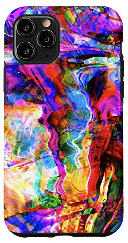 iPhone 11 Pro Blue Green Red Yellow Orange Cyan Pink Pattern AEH147 Case