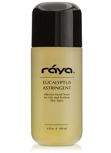 RAYA Eucalyptus Astringent with AHA 6 oz -G-207- | Exfoliating Glycolic Facial Toner For Oily and Break-Out Skin | Helps Balance pH and Dry Up Blemishes | Made with Alpha Hydroxy Acids