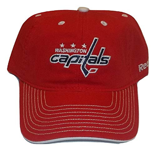 Reebok NHL Washington Capitals Hat Adjustable Slouch Cap Reebok NHL Washington Capitals Hat Adjustable Slouch Cap