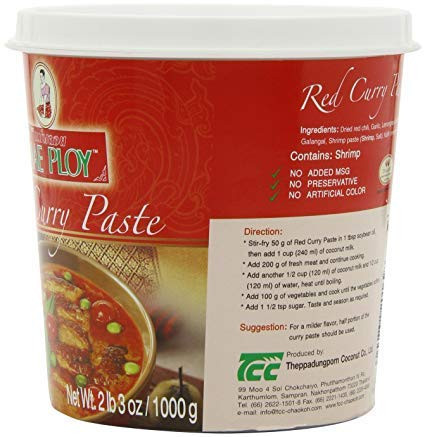Mae Ploy Red Curry Paste- Large- 2 lb 3 Ounce -Limited Edition-