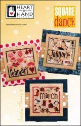 Square Dance- Jan- Feb- March Cross Stitch Chart
