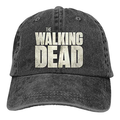 NATHANDAVISON Unisex Jeans Cap Adjustable Hat Baseball Cap Lovely Denim Cap Trucker Hat Cowboy Hat Pop Hat Hip Hop Hat Pattern Hat-The Walking Dead Logo