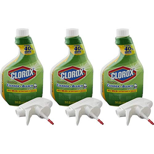 Clorox Clean-Up All-Purpose Cleaner with Bleach- Spray Bottle- Original- 24 Fl Oz -Pack of 3-