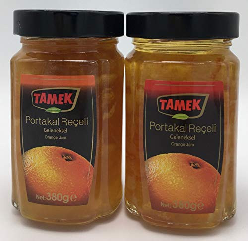 Tamek Orange Jam 13.4 oz -380g- jar PACK of 2