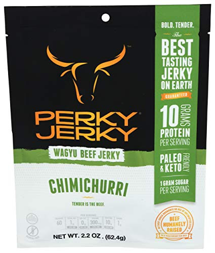 PERKY JERKY Chimichurri Wagyu Beef Jerky- 2.2 OZ