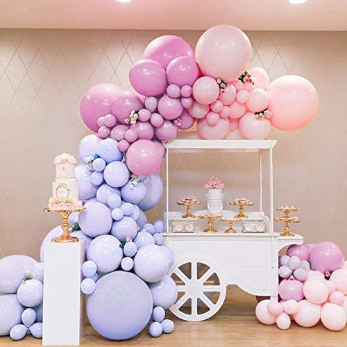 Rose Pink Balloon Arch Garland Kit-Macaron Rose Red Balloon Pink Balloon Purple Balloon 18/12in 133Pcs for Birthday-Baby Shower-New Year's Party-Graduation-Wedding-Bachelorette-Tropical Party -Christmas and Holiday. Rose Pink Balloon Arch Garland Kit-Macaron Rose Red Balloon Pink Balloon Purple Balloon 18/12in 133Pcs for Birthday-Baby Shower-New Year's Party-Graduation-Wedding-Bachelorette-Tropical Party -Christmas and Holiday.
