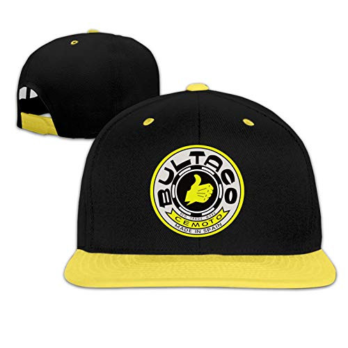 DSKEFE Bultaco-Logo Casquette Baseball Cap Fashion Kids Hat Adjustable Retro Hats for Boy  and  Girl Caps Children's Hats Yellow