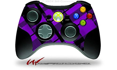 XBOX 360 Wireless Controller Decal Style Skin - Purple Plaid -CONTROLLER SOLD SEPARATELY-