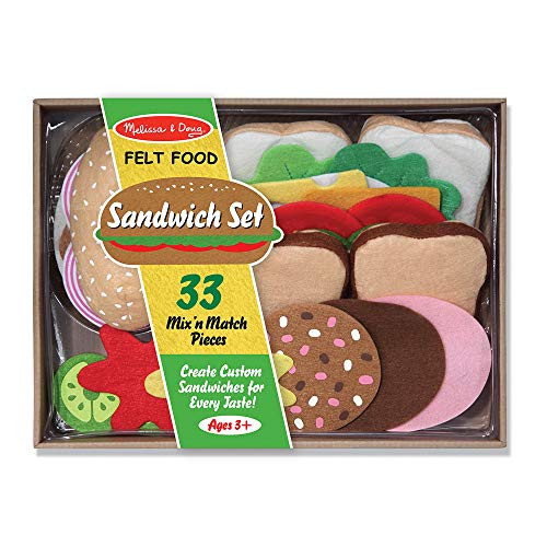 Melissa  and  Doug 3954 Felt Play Food Sandwich Set