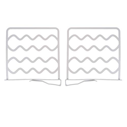TUANTUAN 2 Pack Closet Shelf Dividers and Separators Closet Clothes Organizer Dividers for Bathroom-Wood Shelves-Kitchen Cabinets-Libraries