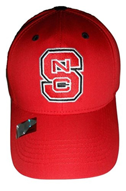 NC State Wolfpack Logo Cap Adjustable Hat -Red- NC State Wolfpack Logo Cap Adjustable Hat -Red-