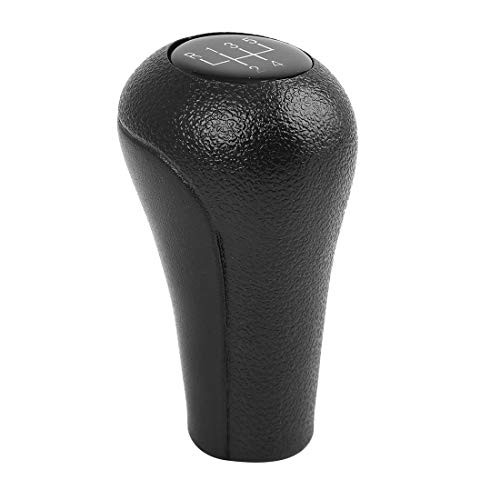 X AUTOHAUX 5-Speed Manual Gear Shift Knob Black Car Vehicle Stick Shifter Knobs Cover for BMW
