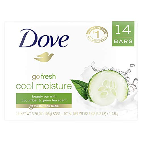 Dove Soap Bar Cool Moisture 3.75 oz 14 Bars