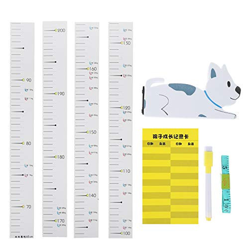 BESPORTBLE Magnetic Height Chart Children Growth Chart Ruler 3D Movable Dog Height Ruler Wall Sticker Height Measurement Chart Wall Decals Colorful