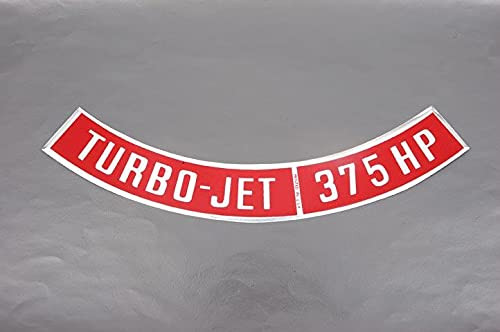 Eckler's 33181033 Camaro Air Cleaner Decal TurboJet 375 HP
