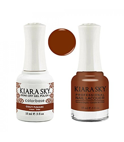 kiara sky Matching Gel Polish Plus Nail Lacquer- Guilty Pleasure- .5 fl. oz