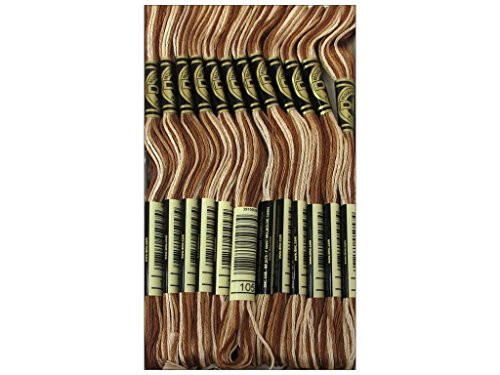 Bulk Buy: DMC Thread Six Strand Embroidery Cotton 8.7 Yards Variegated Brown 117-105 (12-Pack)