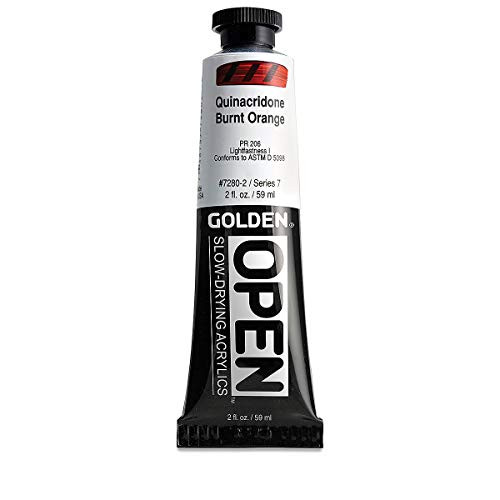Open 2 Oz Acrylic Color Paint Color- Quinacridone Burnt Orange