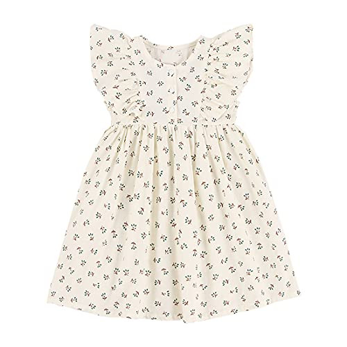 Toddler Baby Girl Dress Summer Cotton Linen Floral Ruffle Sleeveless Sundress Kids Casual Beach Party Dresses 2-6 Years -Green-Floral- 4-5T- 4_Years- Toddler Baby Girl Dress Summer Cotton Linen Floral Ruffle Sleeveless Sundress Kids Casual Beach Party Dresses 2-6 Years -Green-Floral- 4-5T- 4_Years-