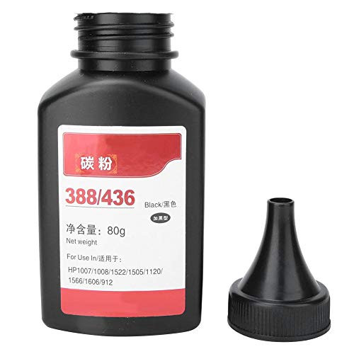 Printer Refill Toner Powder 1 Bottle Black Toner Powder -80g/2.8oz-