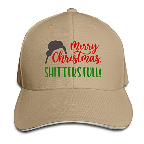 HDOLUICQR Merry Christmas Shitters Full Unisex Baseball Cap Adjustable Sandwich Hat Casquettes Sports Trucker Caps