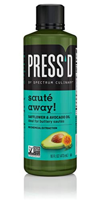 Spectrum Press'd Safflower and Avocado Oil- Saute Away- 16 Oz -Pack of 6- Spectrum Press'd Safflower and Avocado Oil- Saute Away- 16 Oz -Pack of 6-
